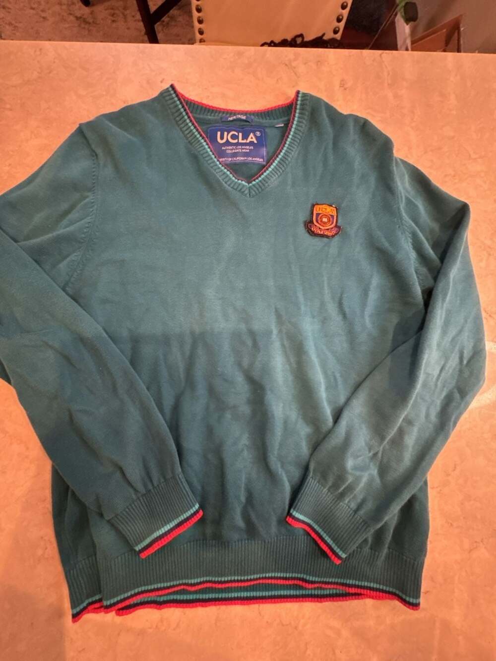 UCLA V-Neck Sweater Size Medium